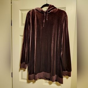 Velour Maternity Hoodie